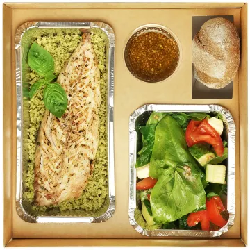Обед «Морской маршрут» — скумбрия и кускус